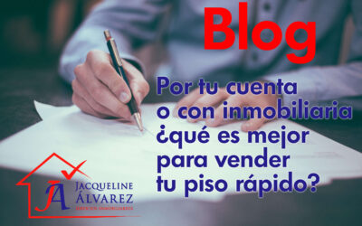 Por tu cuenta o con inmobiliaria ¿qué es mejor para vender tu piso rápido?