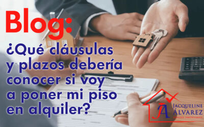 ¿Qué cláusulas y plazos debería conocer si voy a poner mi piso en alquiler?